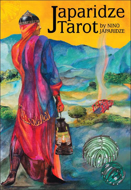 Nino Japaridze - Japaridze Tarot - Box Top Cover - 2014 Deluxe Box Set with Tarot Deck and Book